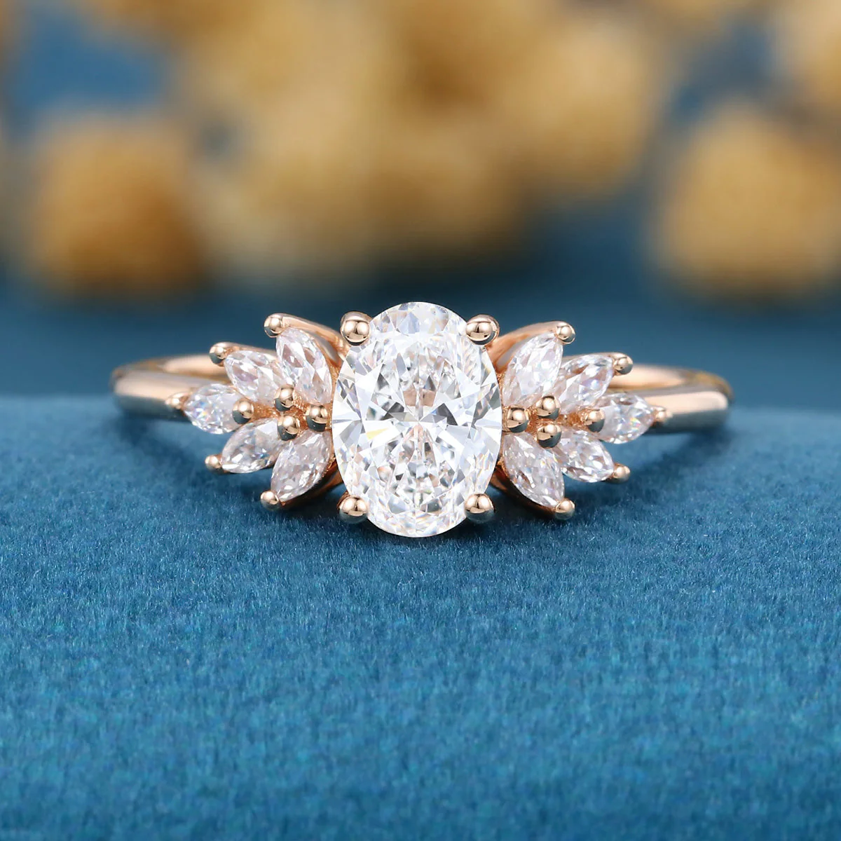 1.0Carat Oval cut Lab-Grown Diamond Engagement ring - Image 3