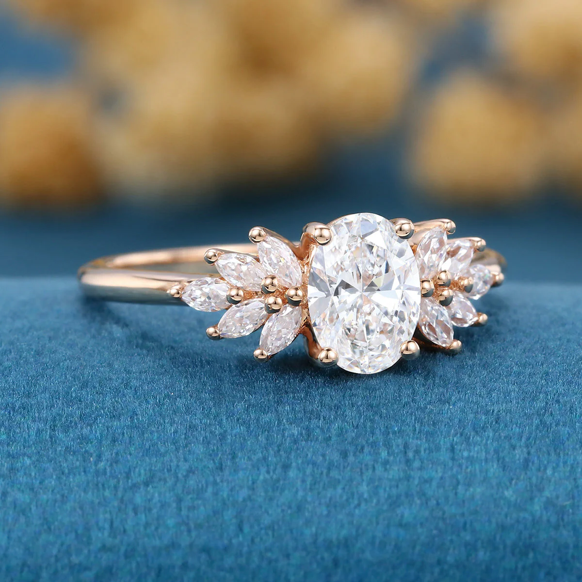 1.0Carat Oval cut Lab-Grown Diamond Engagement ring - Image 4