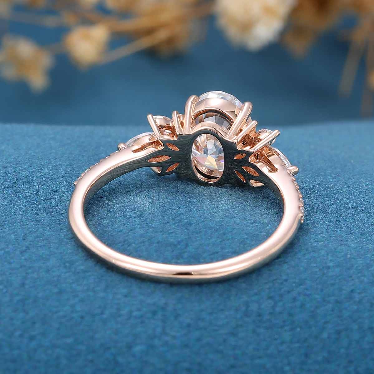 1.5Carat Oval cut Moissanite | Diamond Engagement ring - Image 7