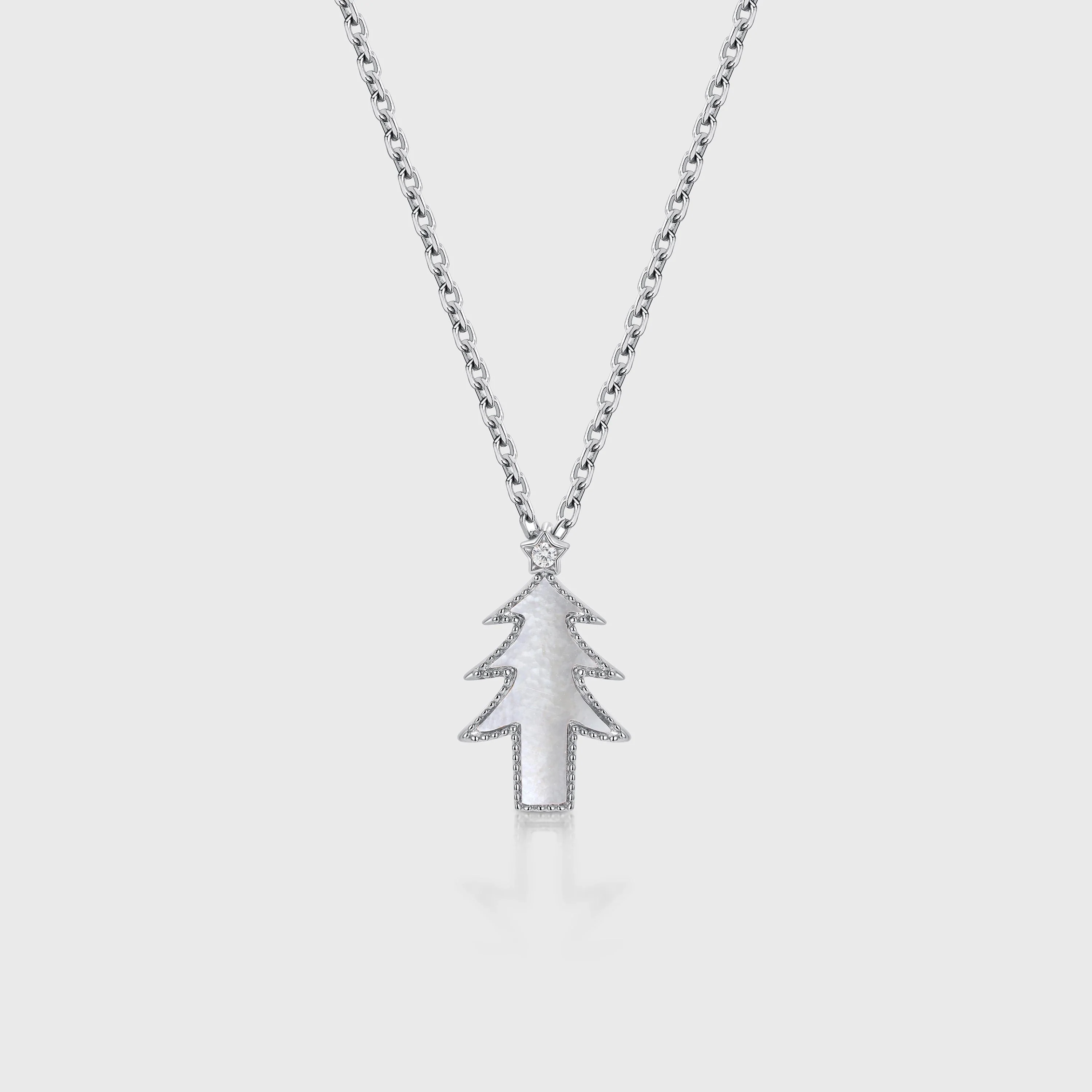 Christmas Tree Pendant Necklace with Moissanite Or Diamonds - Image 7