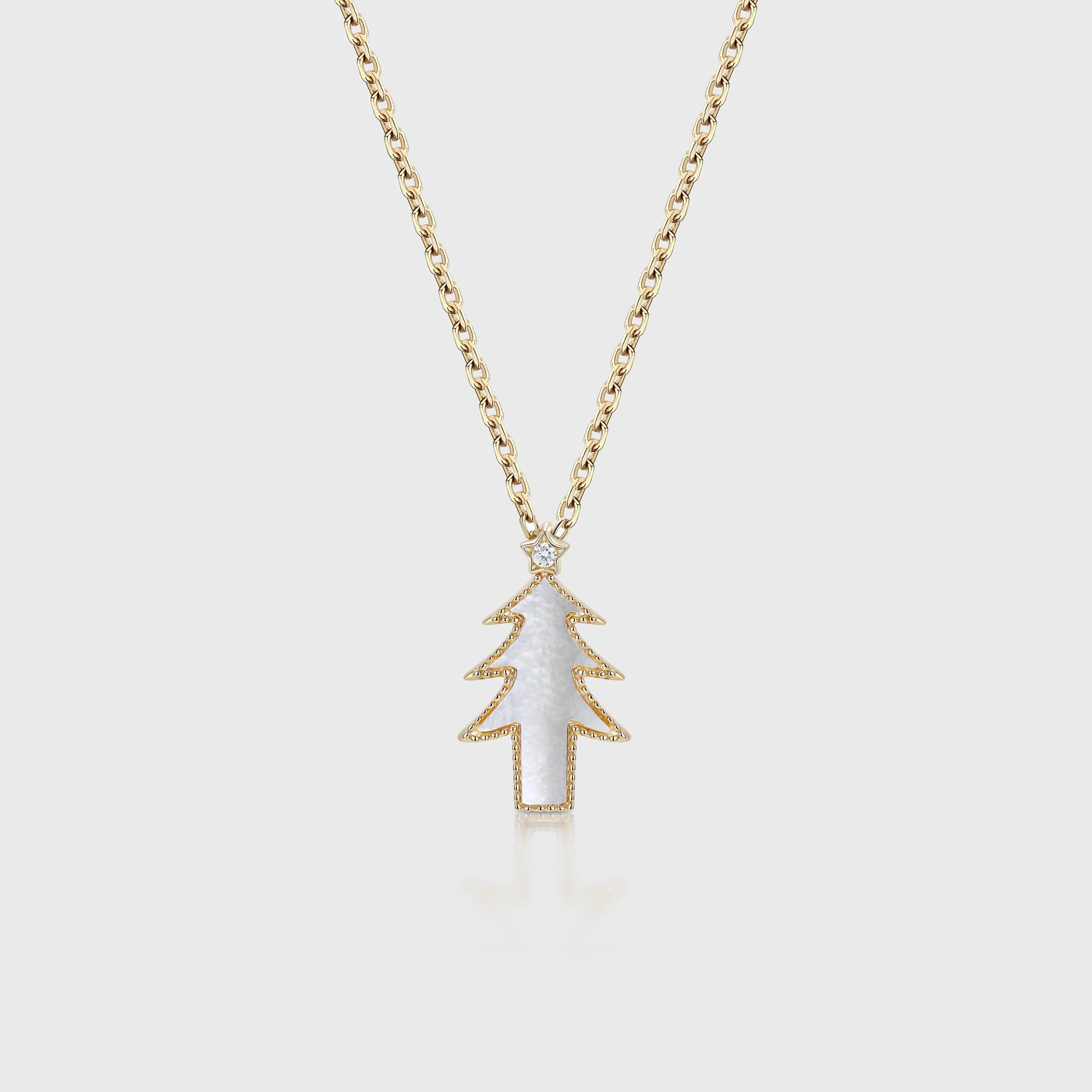 Christmas Tree Pendant Necklace with Moissanite Or Diamonds - Image 8